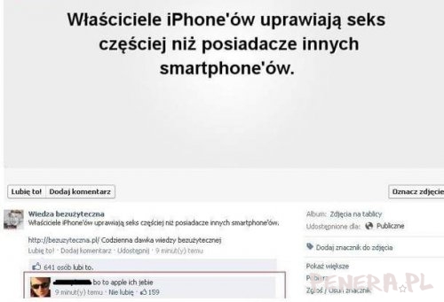 Właściciele iPhonów uprawiają seks częściej Właściciele iPhonów uprawiają seks częściej