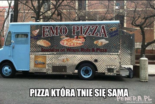 Emo Pizza - Pizza która tnie się sama Emo Pizza - Pizza która tnie się sama