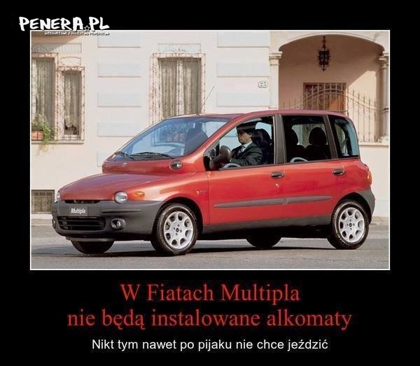 W Fiacie Multipla nie potrzebny będzie alkomat W Fiacie Multipla nie potrzebny będzie alkomat