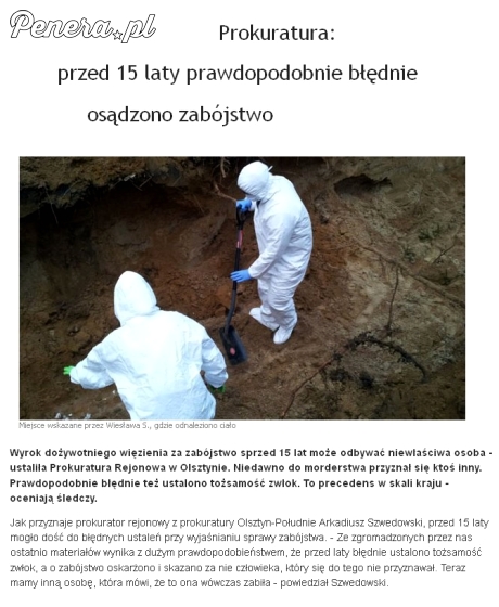 15 lat w więzieniu za niewinność