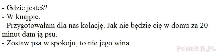 Kawał - Kolacja dla dwojga Kawał - Kolacja dla dwojga