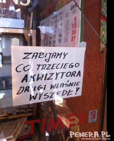 Zabijamy co trzeciego akwizytora drugi właśnie