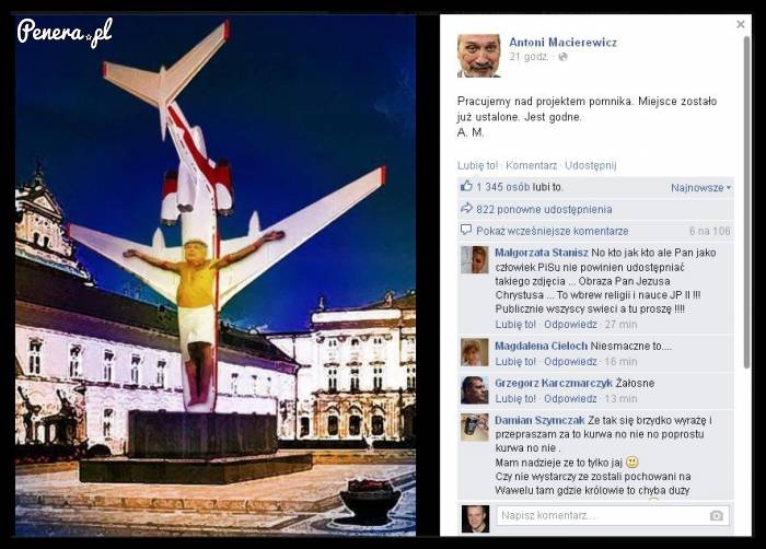 Antoni Macierewicz i jego propozycja pomnika