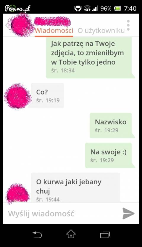 Coś mu się podryw nie udał