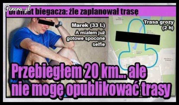 Dramat biegacza! Źle zaplanował trasę