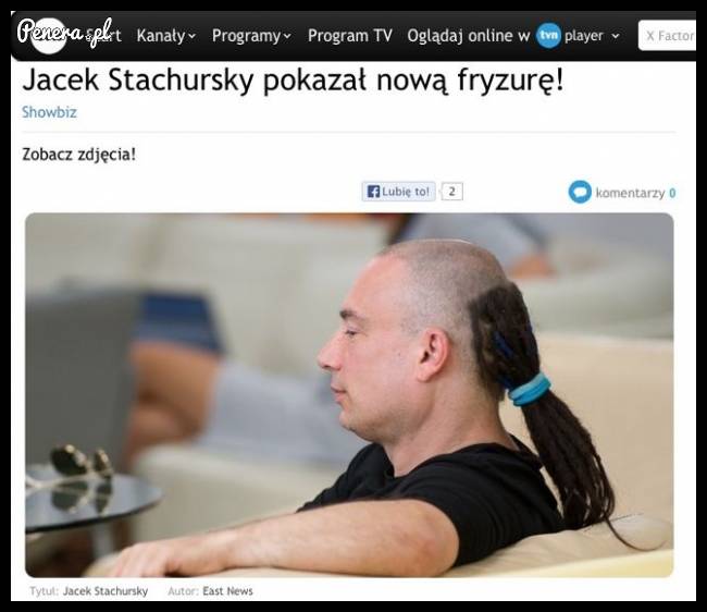 Jacek Stachursky pokazał nową fryzurę