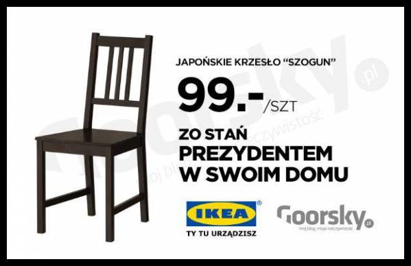 Japońskie krzesło Szogun