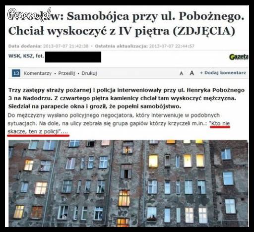 Nie ma jak doping dla samobójcy