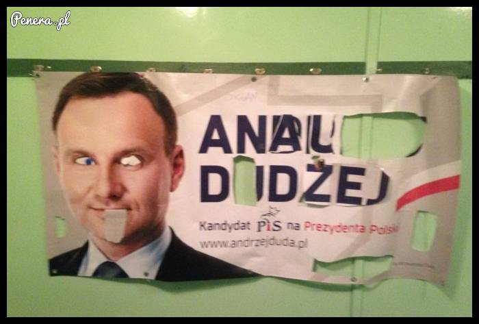 Przeróbka plakatu Dudy