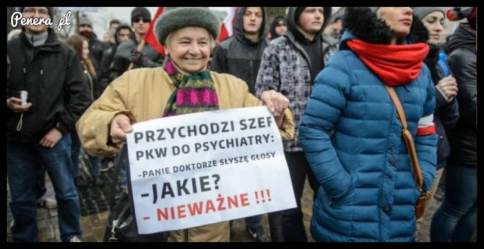 Przychodzi szef PKW do psychiatry