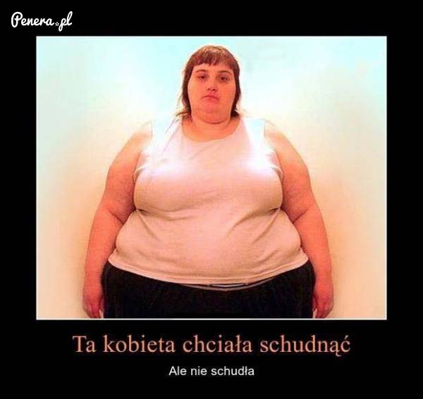Ta kobieta chciała schudnąć