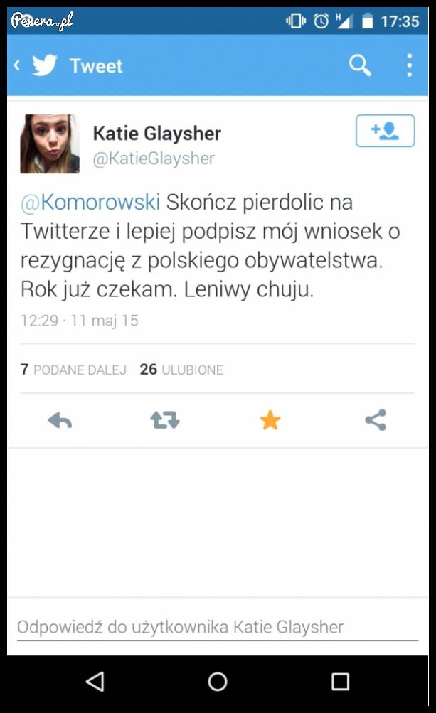 Tekst do Komorowskiego