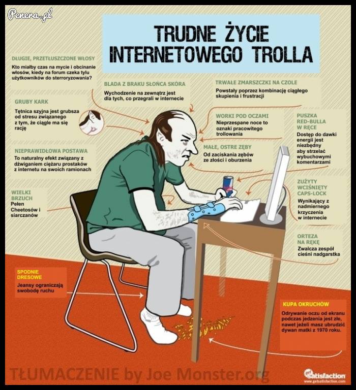Trudne życie trolla internetowego