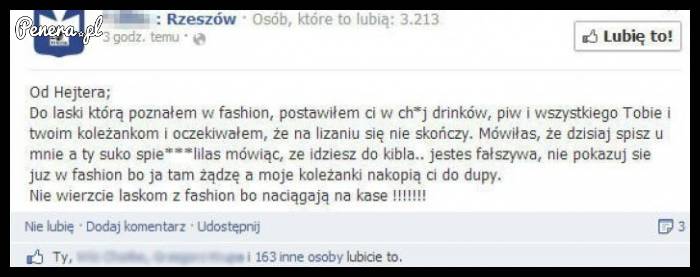 Za dużo zainwestował w jedną laskę