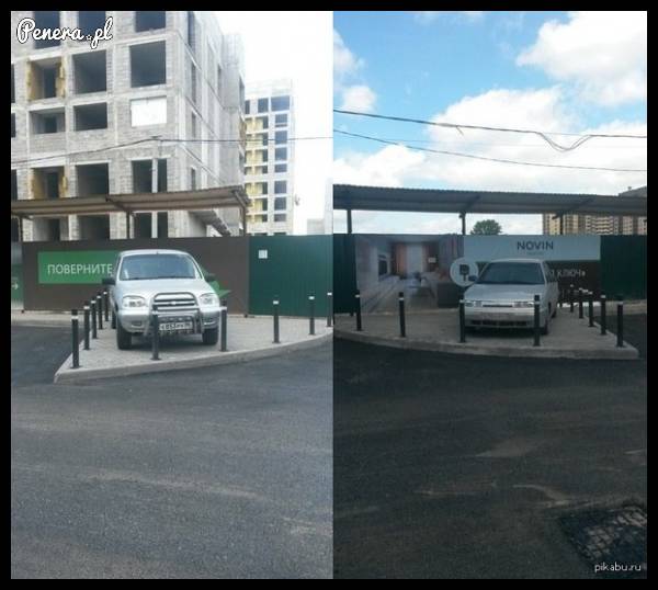 Było napisane żeby nie parkować