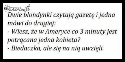 Dowcip o blondynkach :D