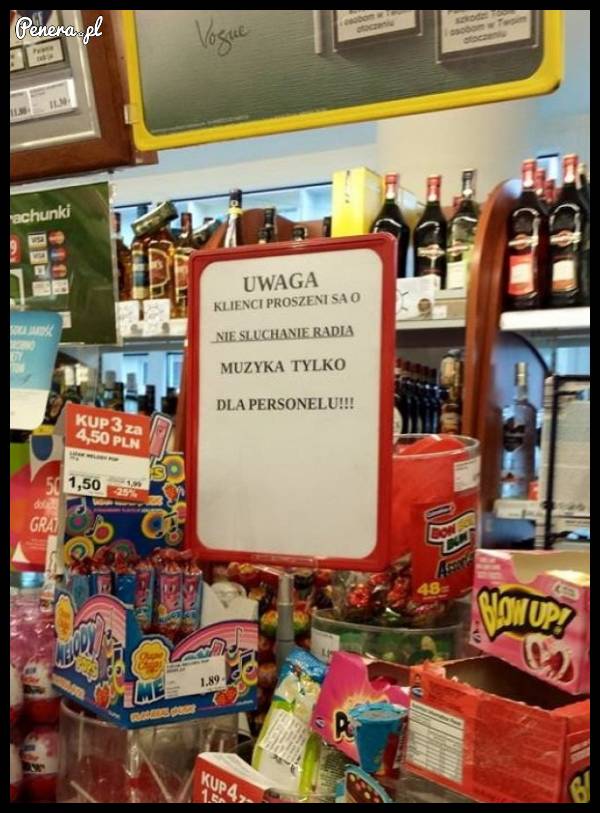 Drogi kliencie pamiętaj! Nie słuchaj radia!