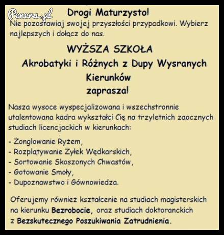 Drogi maturzysto