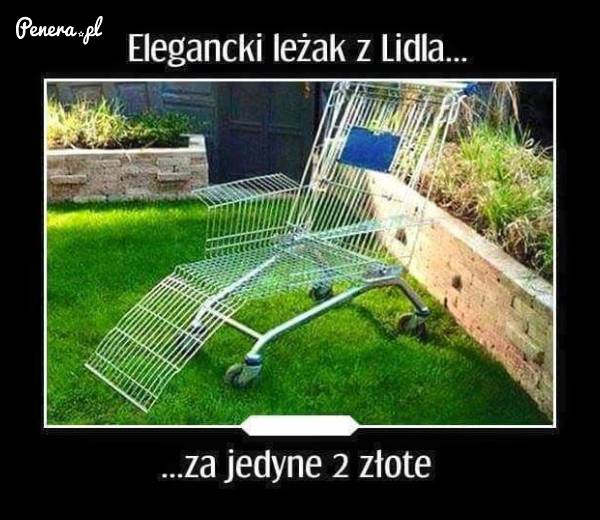 Elegancki leżak z Lidla