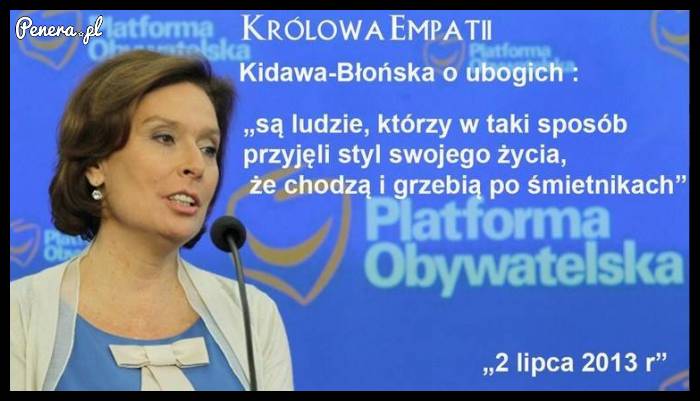 Królowa empatii z PO