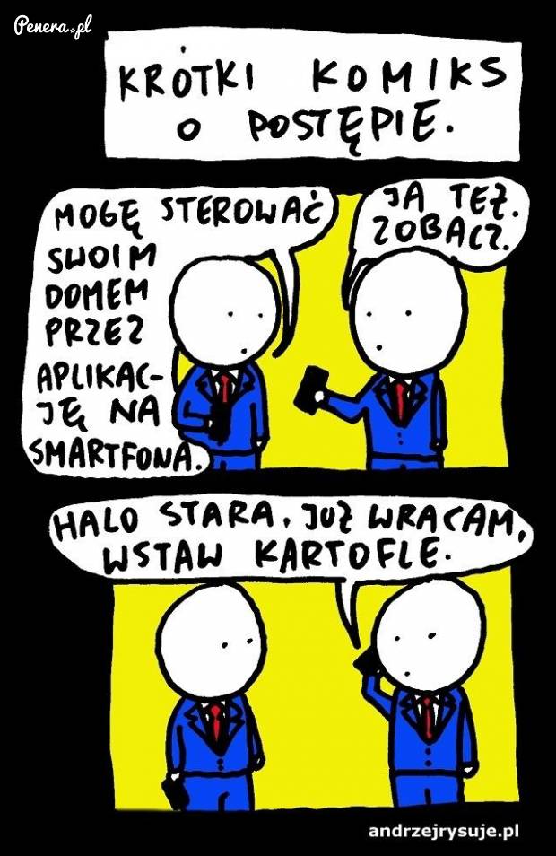Krótki komiks o postępie