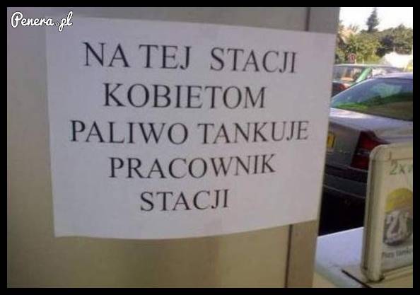 Na tej stacji kobietom tankuje pracownik