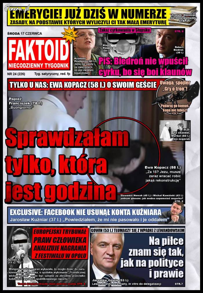 Najnowsze wydanie Faktoidu - 17 czerwca