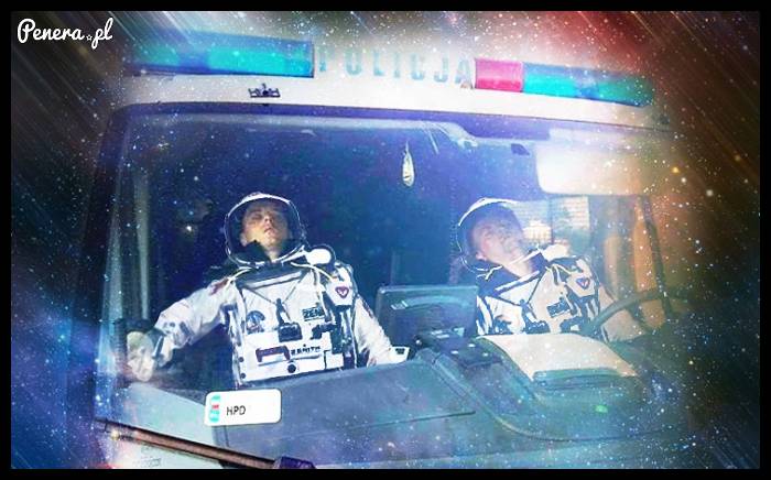 Odlecieli policyjni kosmonauci
