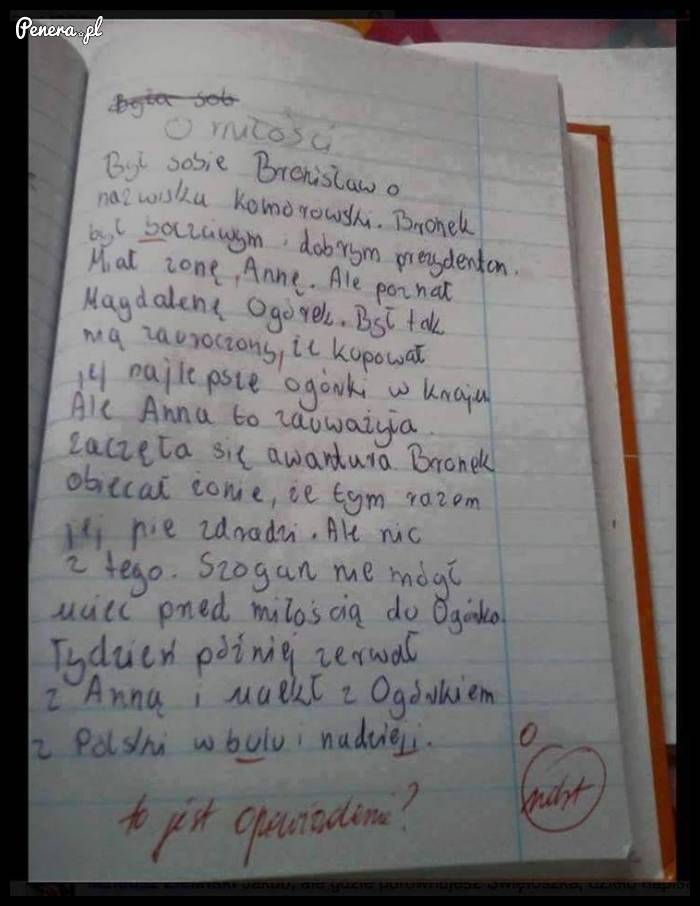 Piękne opowiadanie o Bronku i Ogórek