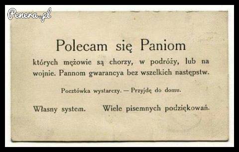 Polecam się Paniom