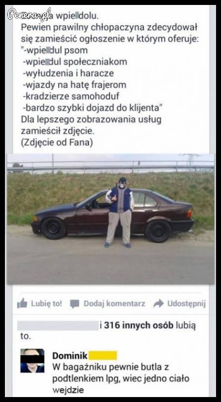 Szeroki wachlarz usług u kolesia z Beemki