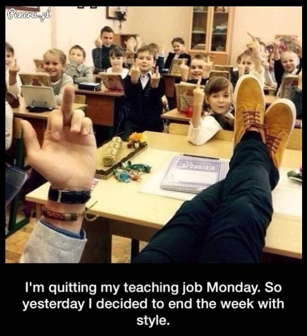 Tymczasem w klasie z nauczycielem