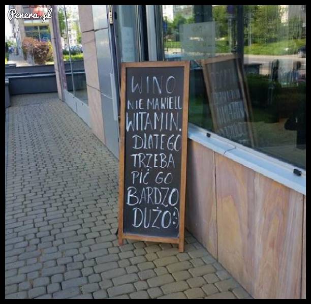 Wino nie ma wielu witamin