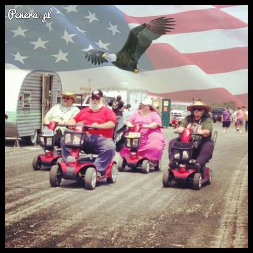 Amerykanie na spacerze