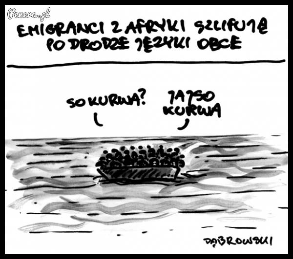 Emigranci a afryki szlifują po drodze języki obce