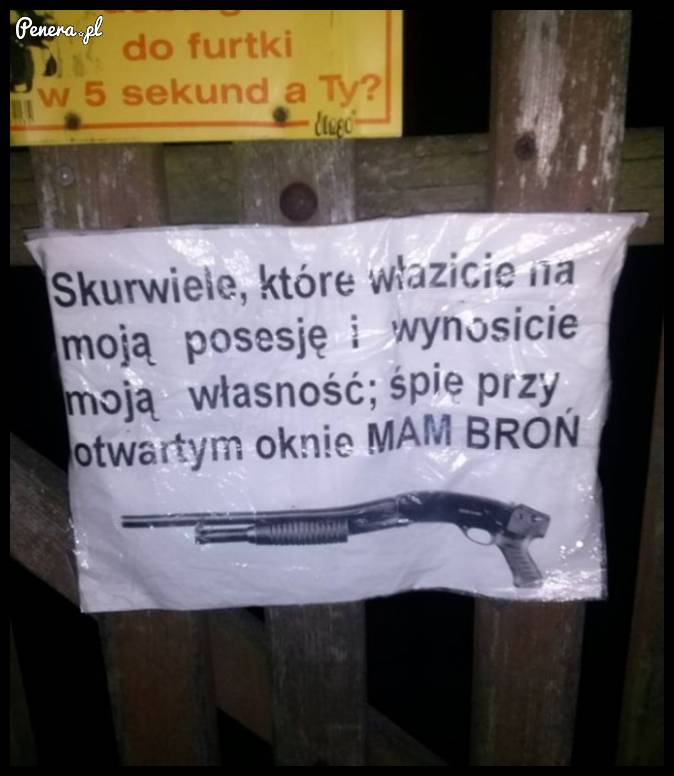 Jednak tabliczka z psem nie pomogła