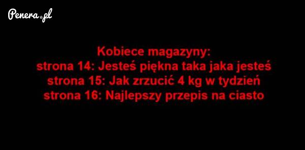Logika w kobiecych magazynach