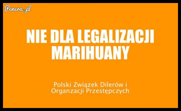 NIe dla legalizacji marihuany!