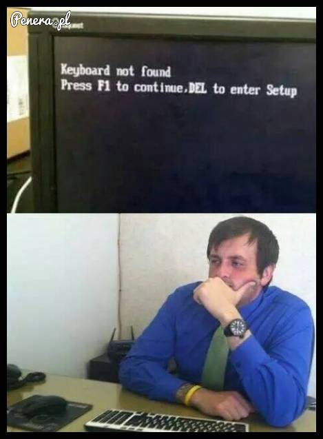 Nie wykryto klawiatury