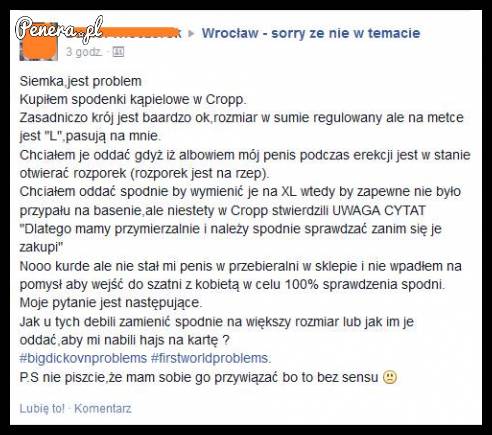 Nietypowy problem ze spodniami z Croppa