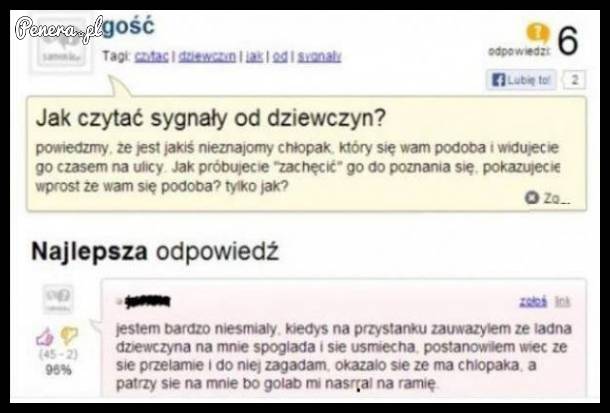 Przełamał się i w końcu zagadał :D