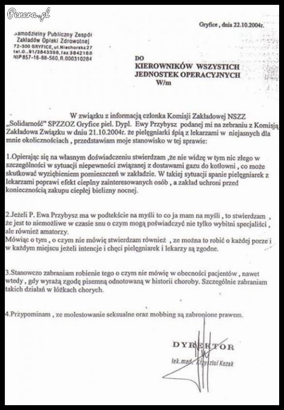 Spanie lekarzy z pielęgniarkami