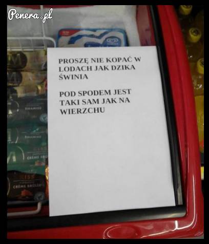 Sprzedawczyni się wk*rwiła na grzebanie w lodówce :D