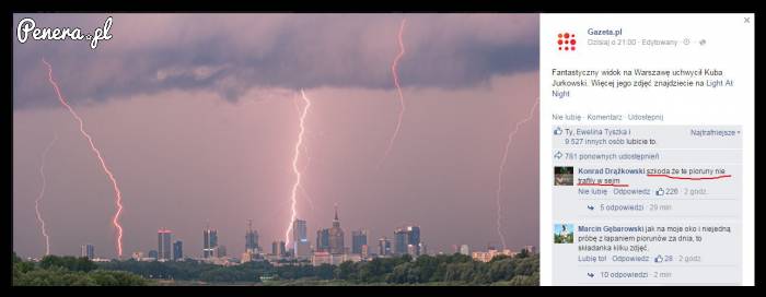 Szkoda, że te pioruny...