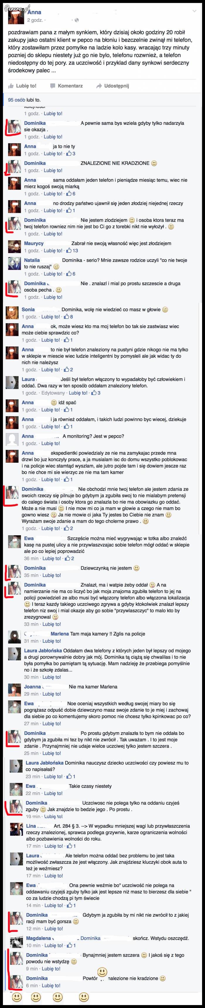 Dominika która nie potrafiła ogarnąć że można coś komuś oddać