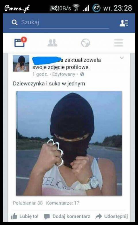 Dziewczyna i suka w jednym