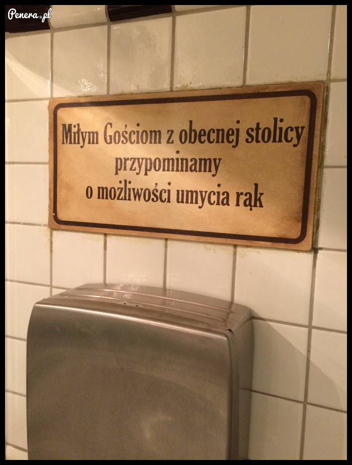 Informacja dla gości z obecnej stolicy