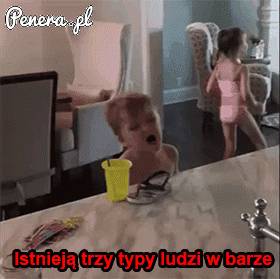 Istnieją trzy typy ludzi w barze :D