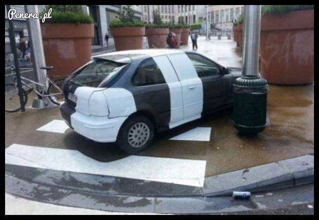 Karne malowanie za złe parkowanie