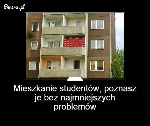 Mieszkanie studentów poznasz bez najmniejszego problemu